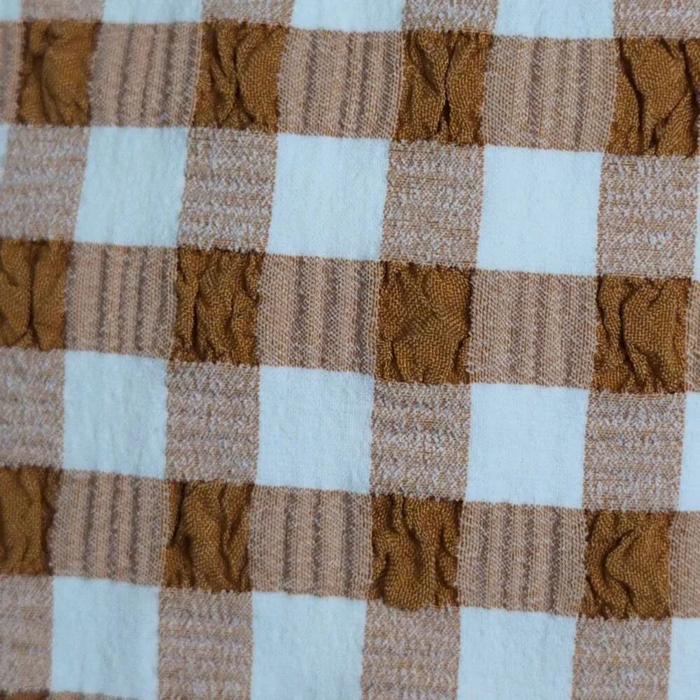 NWT Andie Sparrow Gingham Mandalay Bikini Top Tie Straps Swimwear Size Large - Image 2