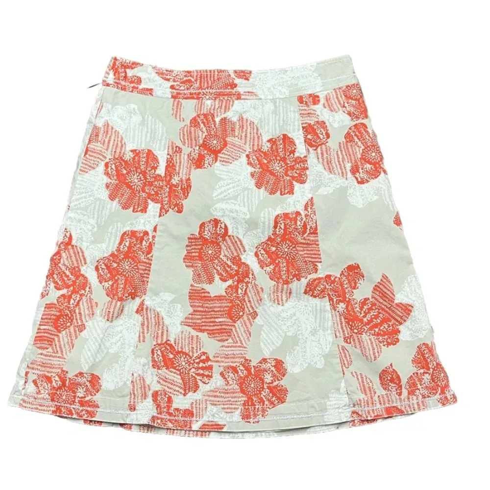 Eddie Bauer A-Line Skirt Tropical Hawaiian Midi Skirt Beachy Modest Mature 8T - Image 2