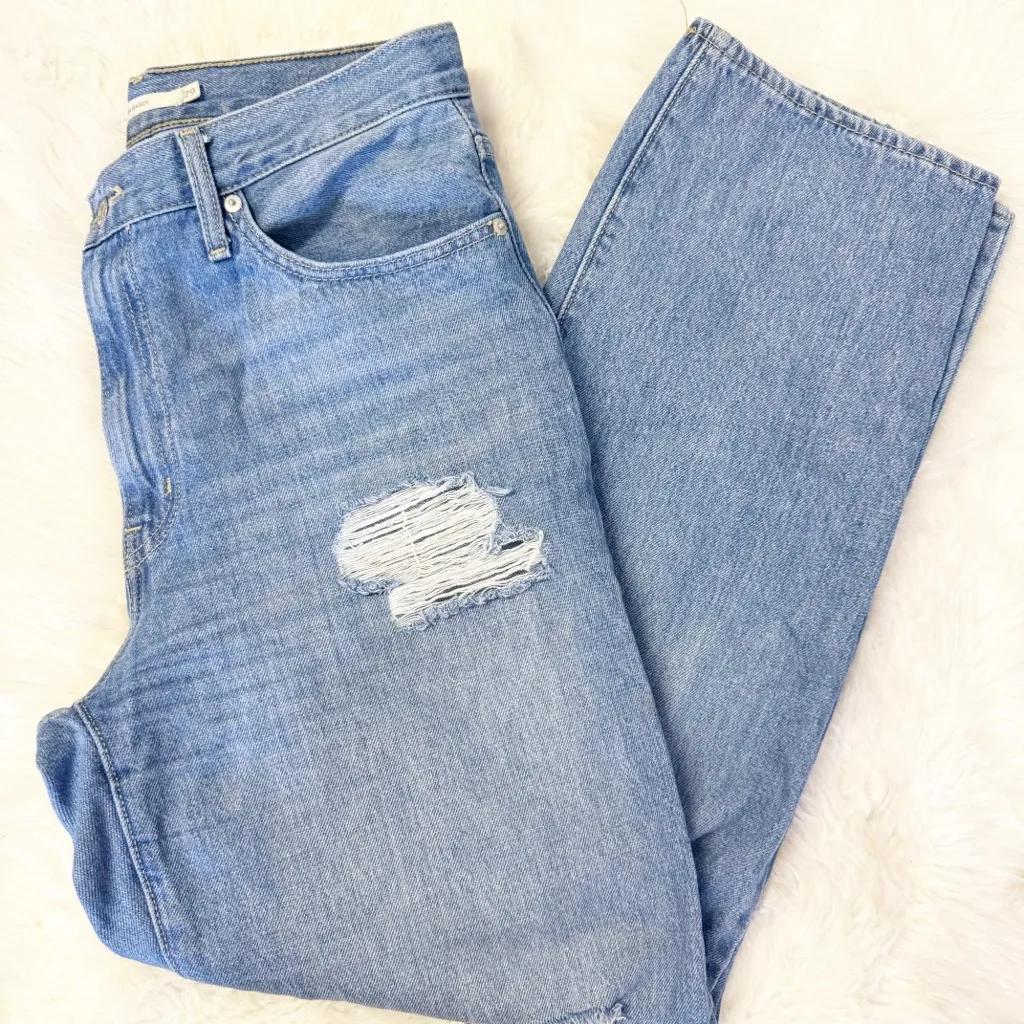 Levi’s ’94 Baggy Jeans Women’s Size 29 Distressed Blue Denim High Rise - Image 3