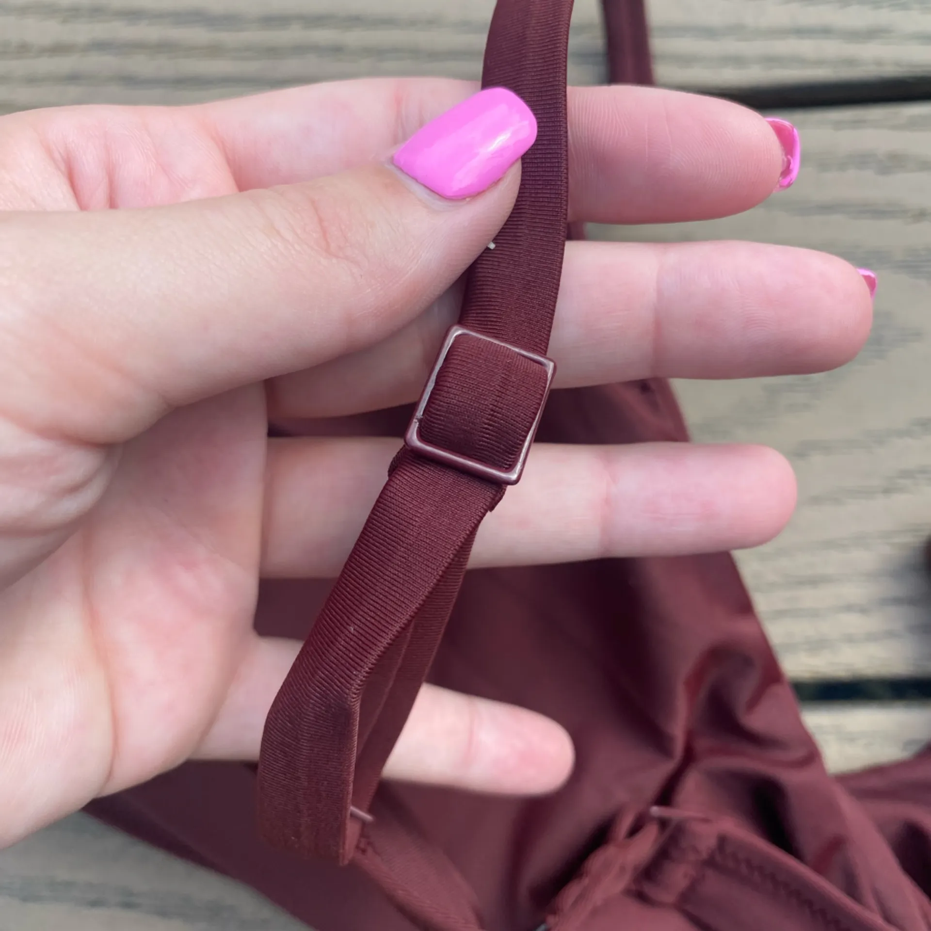 NWT aerie scoop twist purple bikini top XL - Image 5