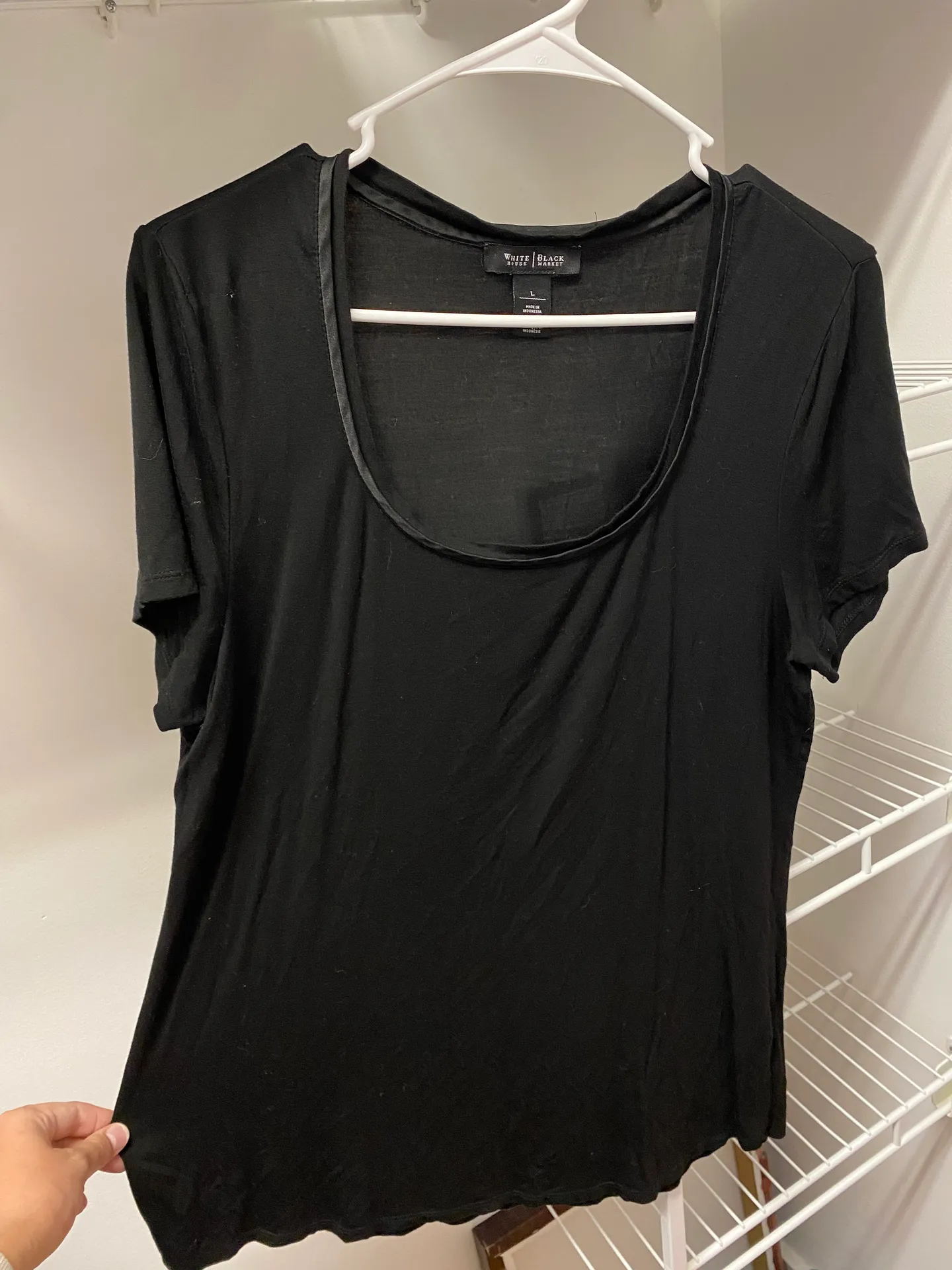 Black Short Sleeve T Shirt - Image 2