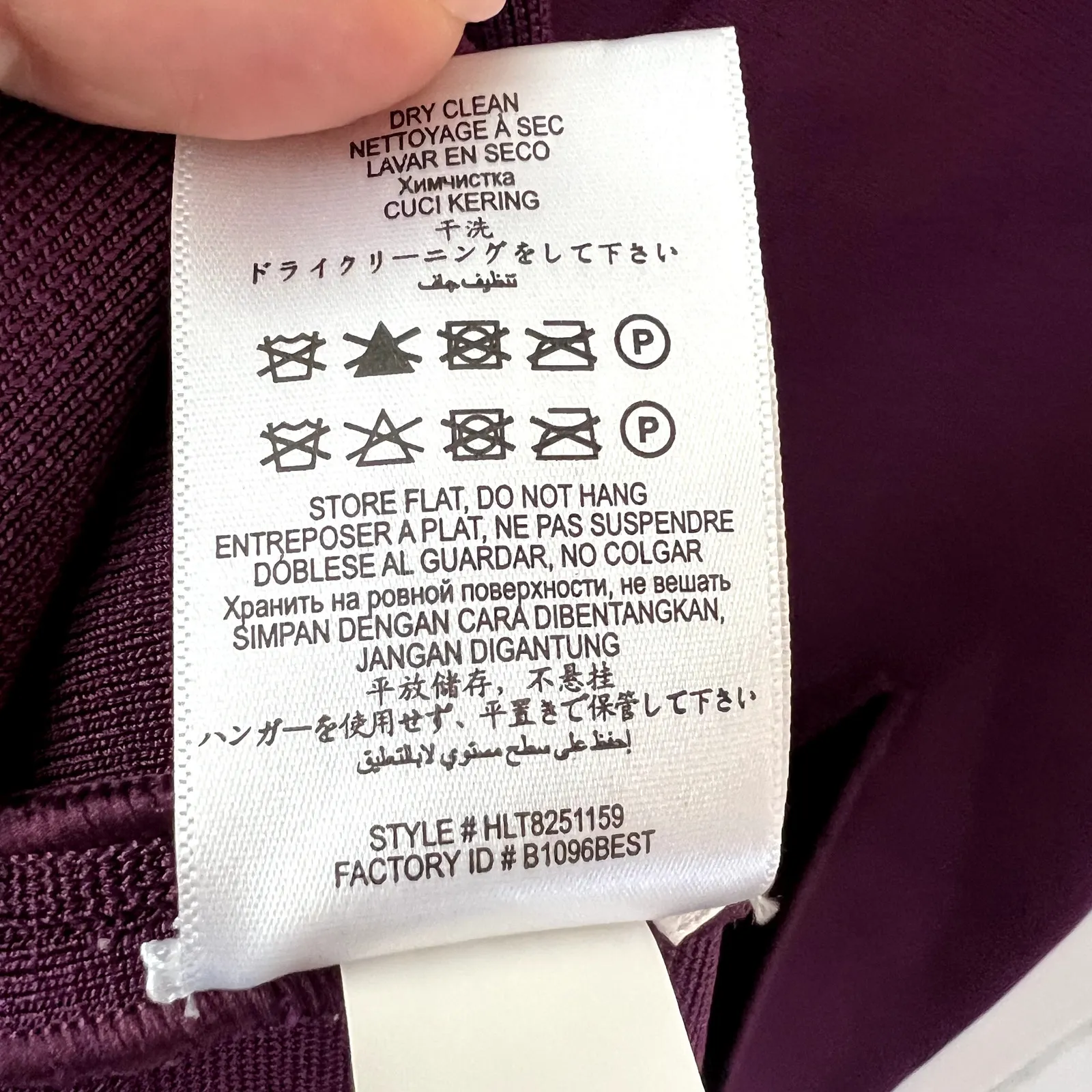 Herve Leger Purple Long Sleeve Off Shoulder Bandage Gown Dress Size M - Image 8