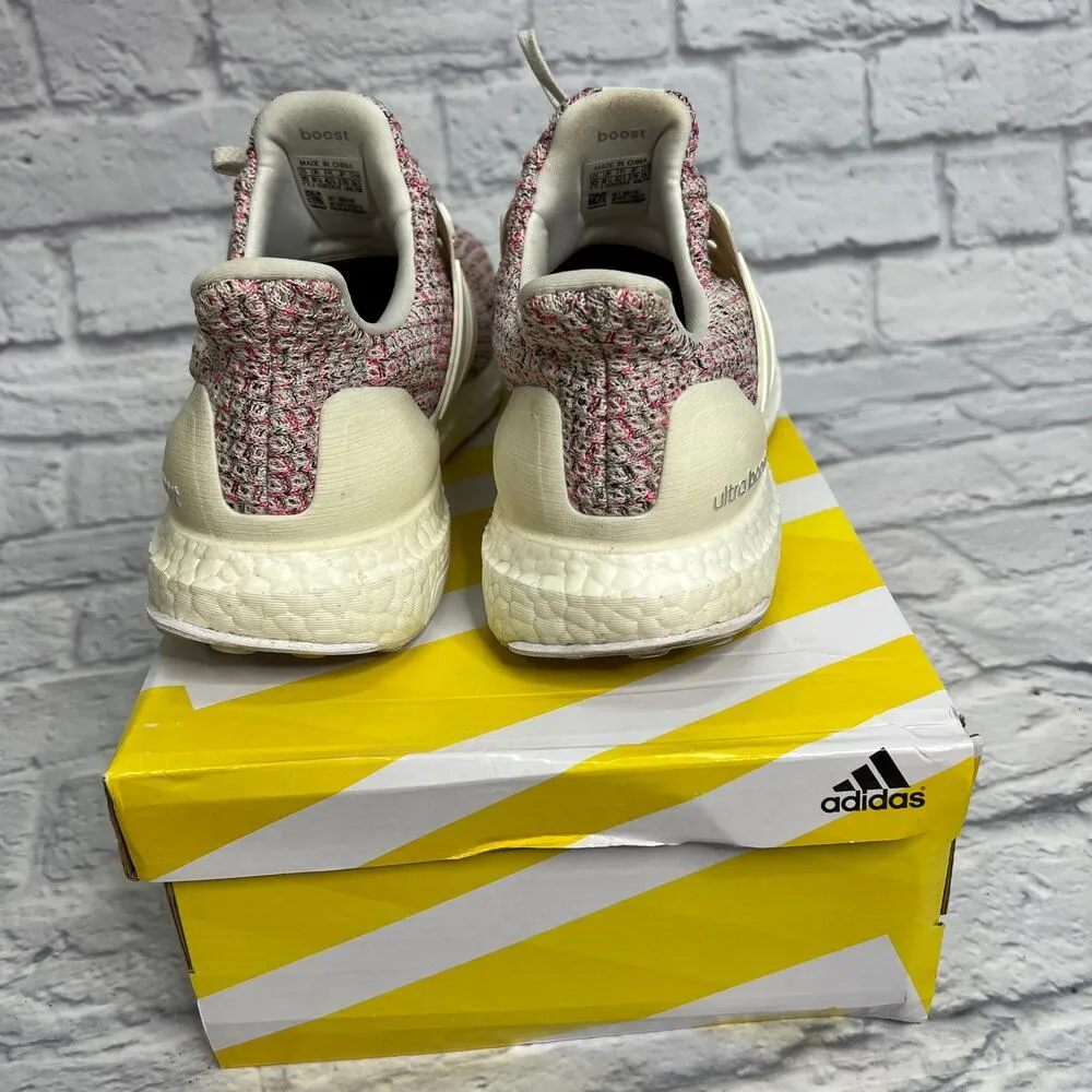 adidas Ultraboost 4.0 Womens Size 10 Pink Static BB6496 Tweed White w Box - Image 4