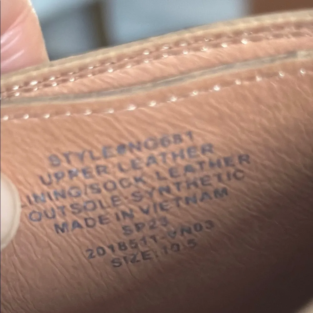 Madewell Tan Women’s Clogs 10.5 Women’s Boho Heeled Leather Studded Shoes - Image 6