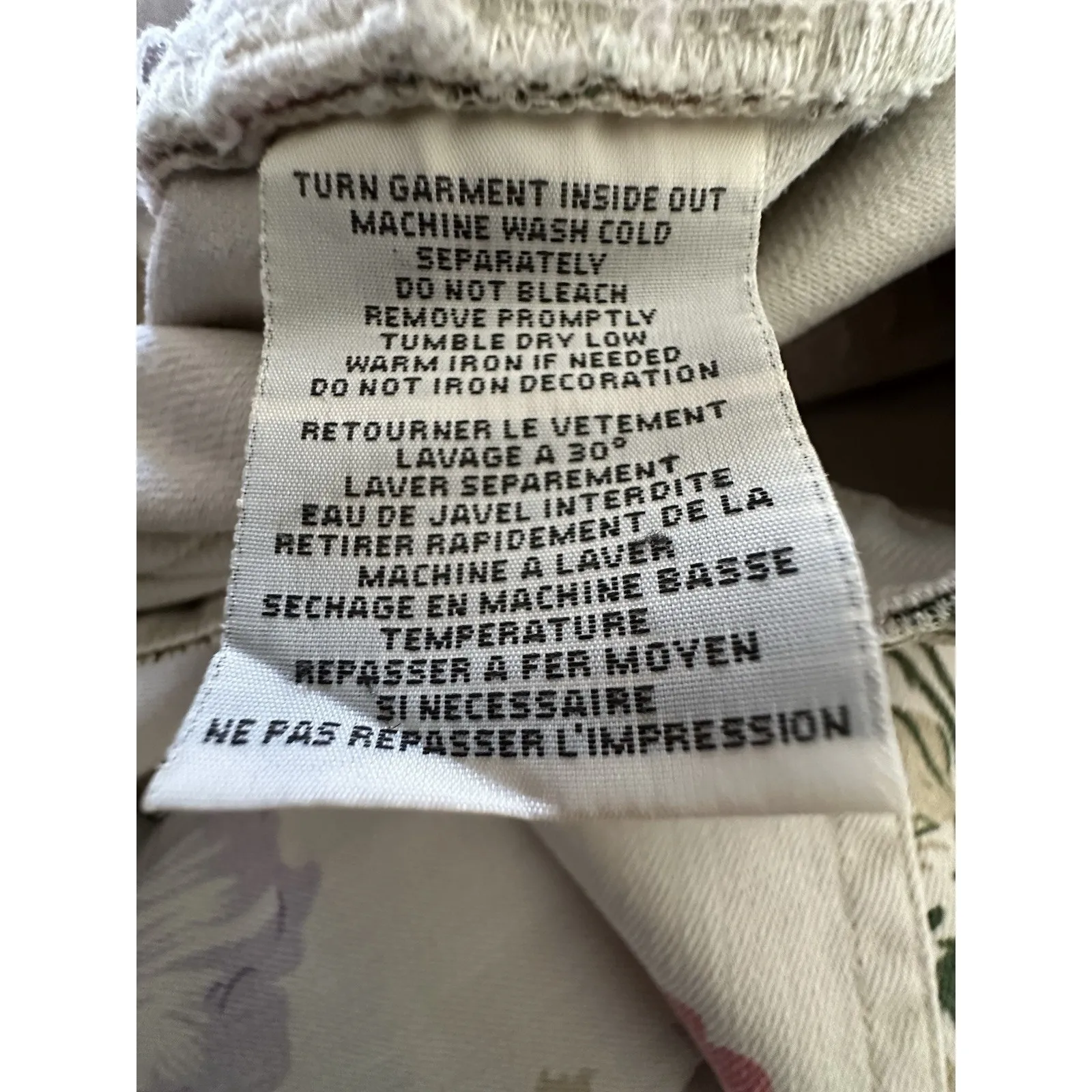 Denim & Supply Ralph Lauren Floral Print Skinny Jeans Ankle Zip Size 31 - Image 13