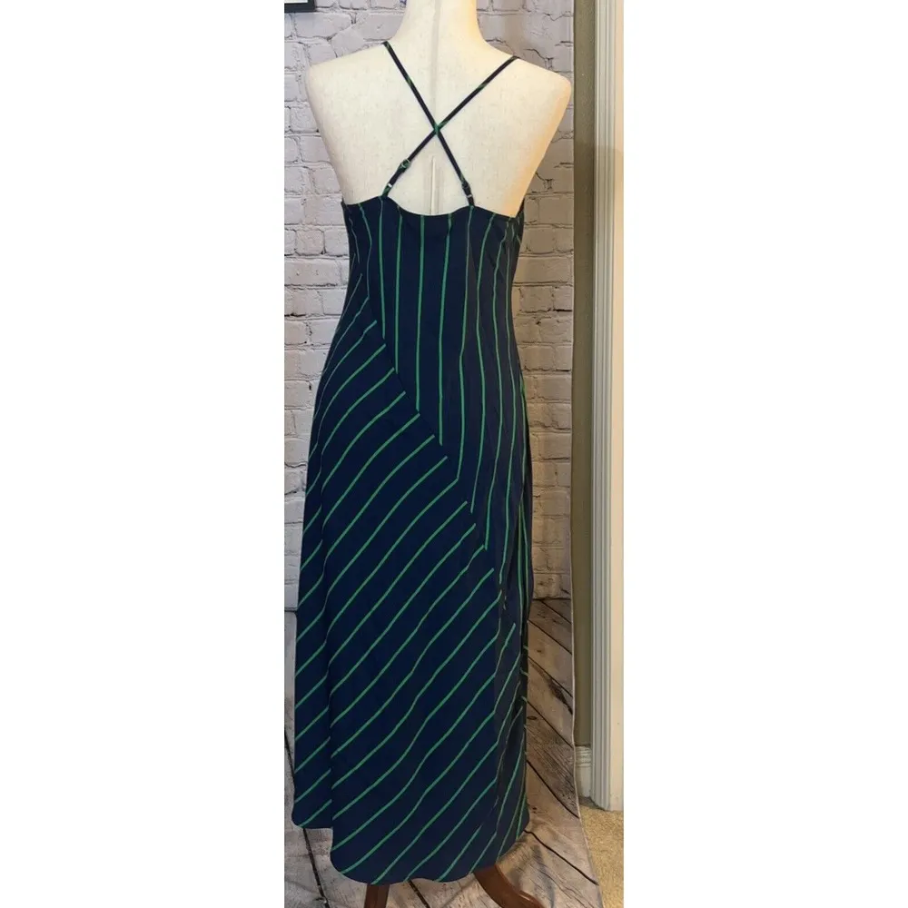 Rowing Blazers Slip Diagonal Stripe Midi Dress - Image 5