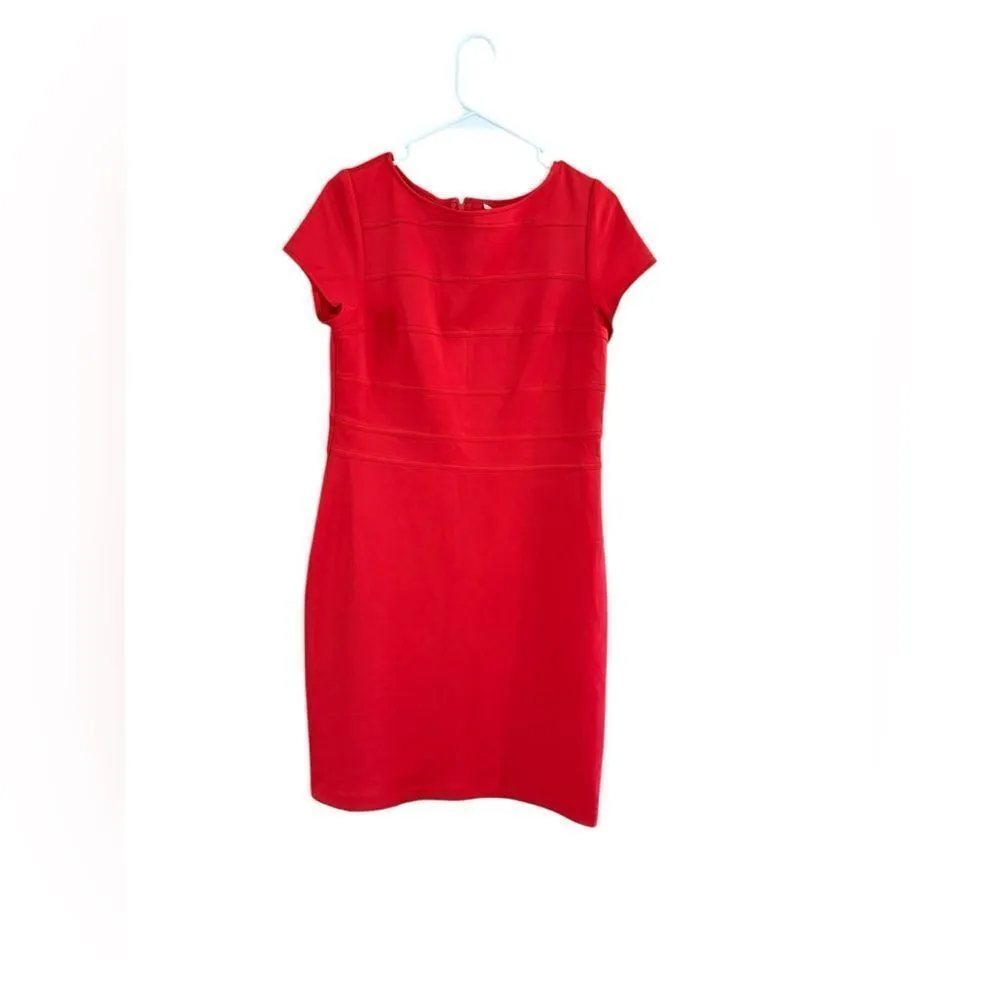 Studio One Red Short Sleeve Dress Size 10 NWT - Image 4
