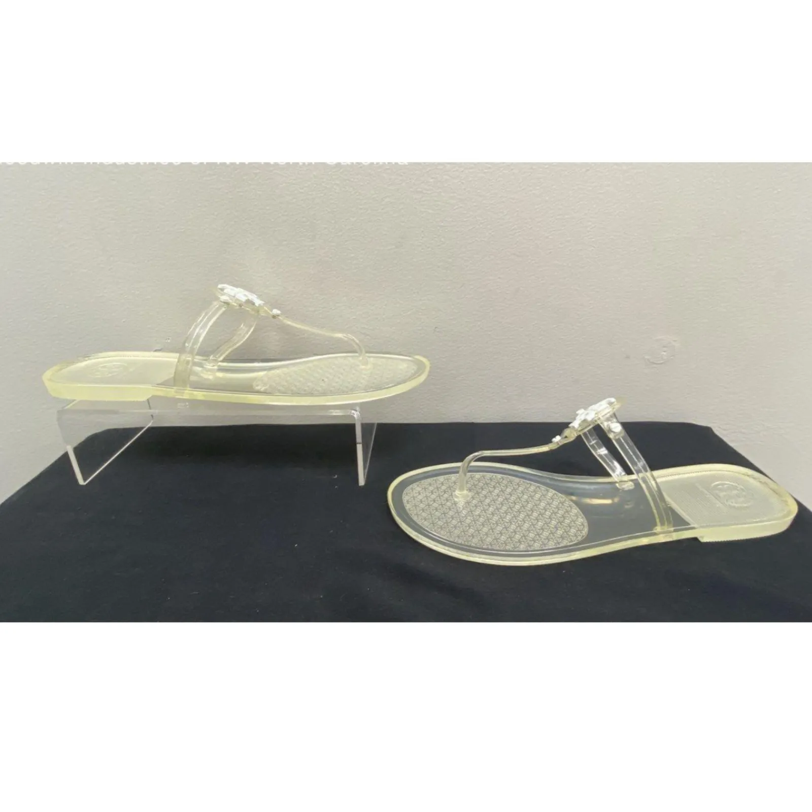 Tory Burch Mini Miller Flat Jelly Thong Sandals – Clear Transparent – Size 11 - Image 5
