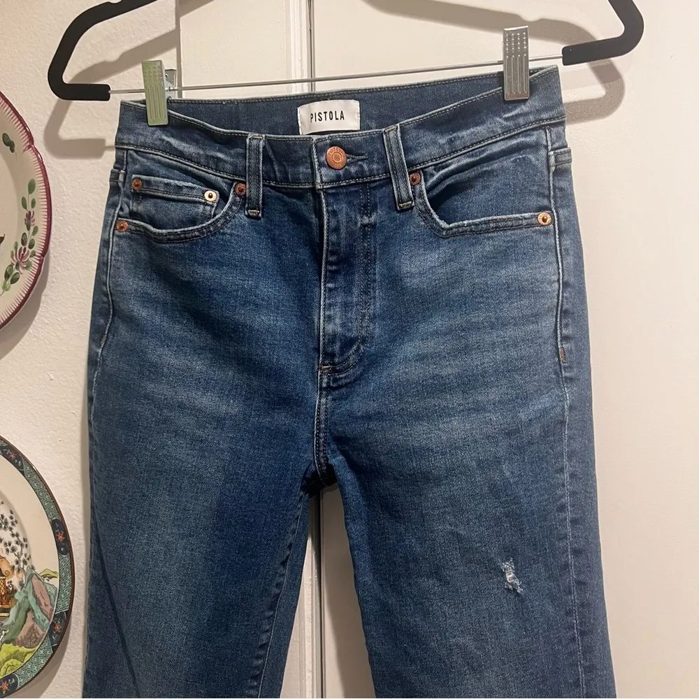 Pistola Lennon High Waist Ankle Bootcut Jeans in Countryside Vintage Wash - Image 4