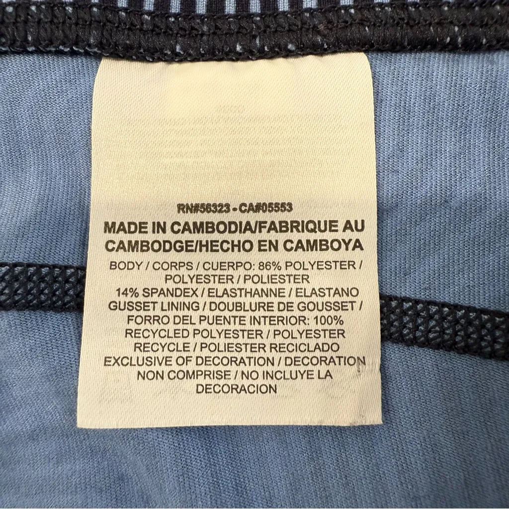 Nike Dri-Fit Zen Epic Running Crop Leggings Women’s Large Blue Abstract Athletic - Image 6