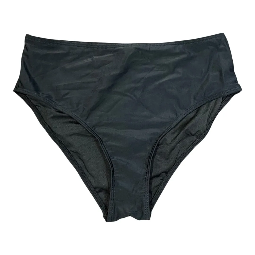 YONIQUE One Shoulder Swimsuit Ruffle Tankini High Waist Women Size Medium New Black - Image 7