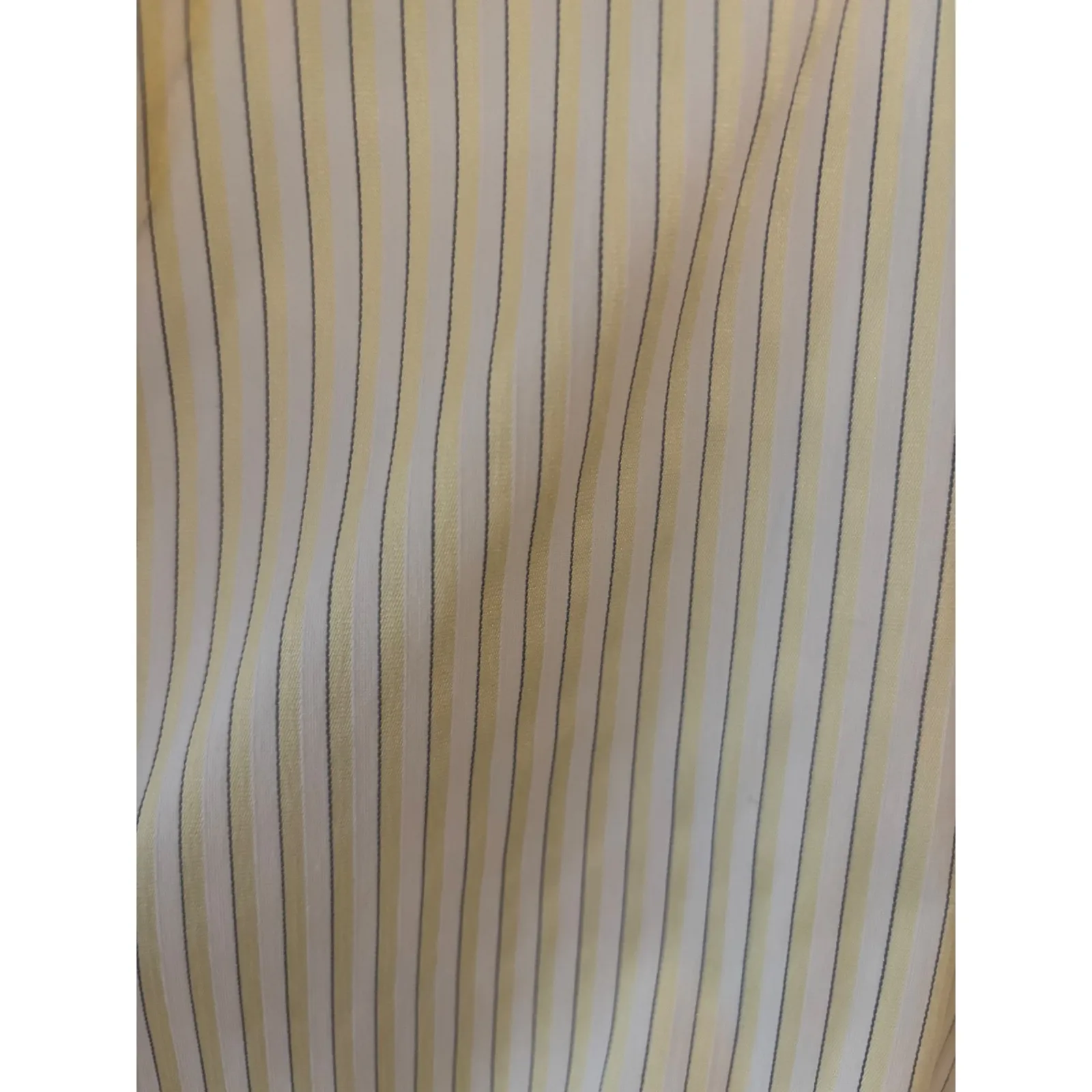 Worthington Petite Stretch Yellow Pinstripe Button Up Shirt Blouse Women 16P - Image 2