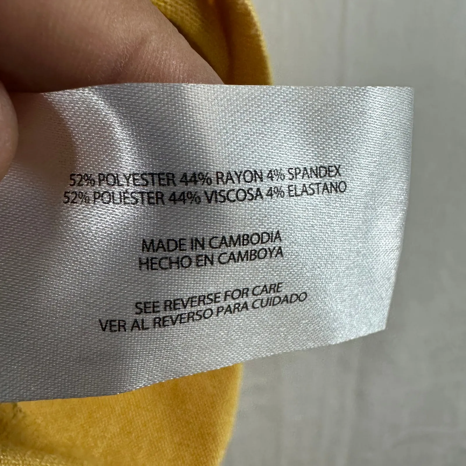 ORVIS XL Top Yellow Mustard V-Neck Stretch Soft Basic Shirt Tunic Dolman Sleeve‎ - Image 8