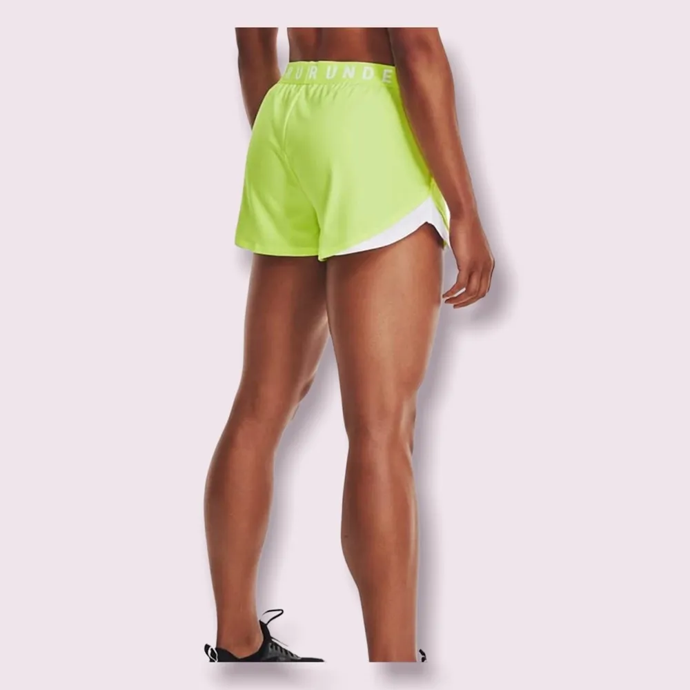 Under Armour Women's Play Up 3.0 Shorts , Pale Moonlight (911)/White , X-Large - Image 2