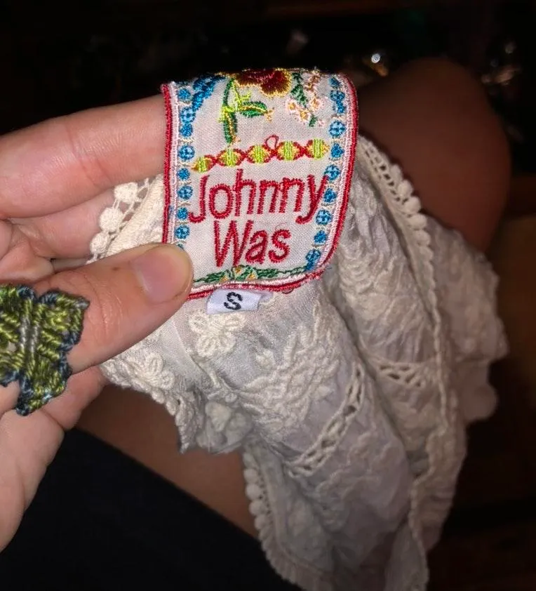 Cute Bohemian Blouse White - Image 5