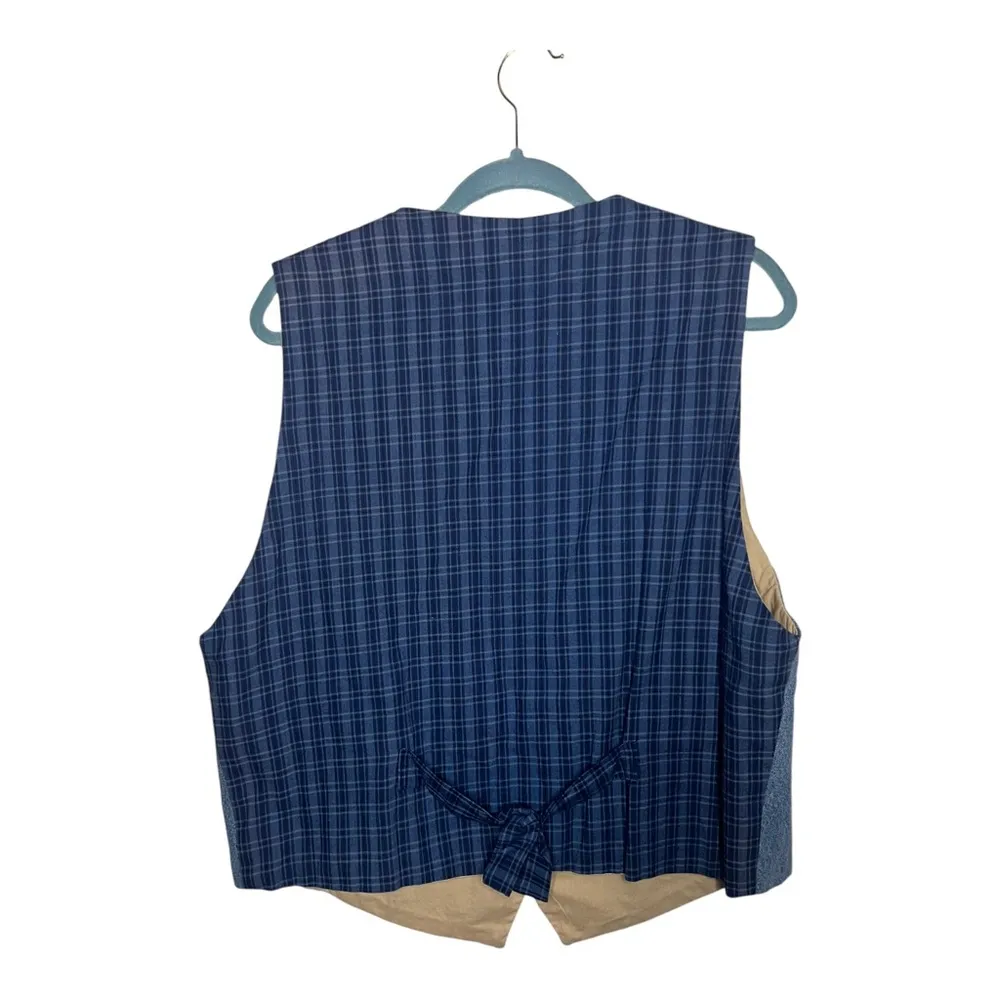 Vintage Cabincore Denim Vest L Blue Size L - Image 2