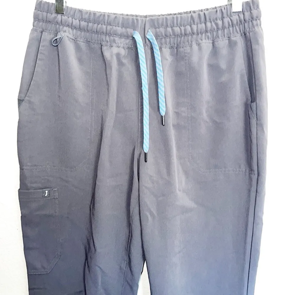 Jaanu Inc Women's Charcoal Gray Jogger Scrub Pants - Image 2