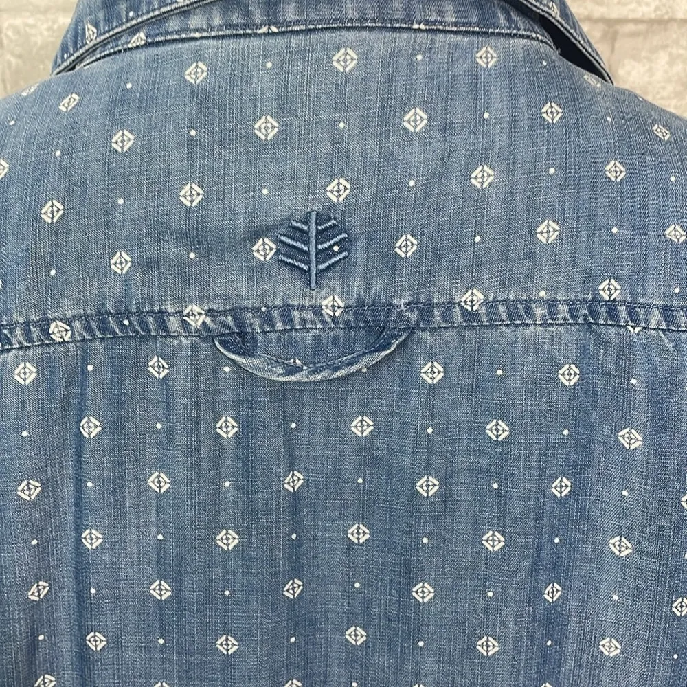 Coolibar Coolibar Santa Rosa Chambray Tunic Top Blue Size M - Image 5