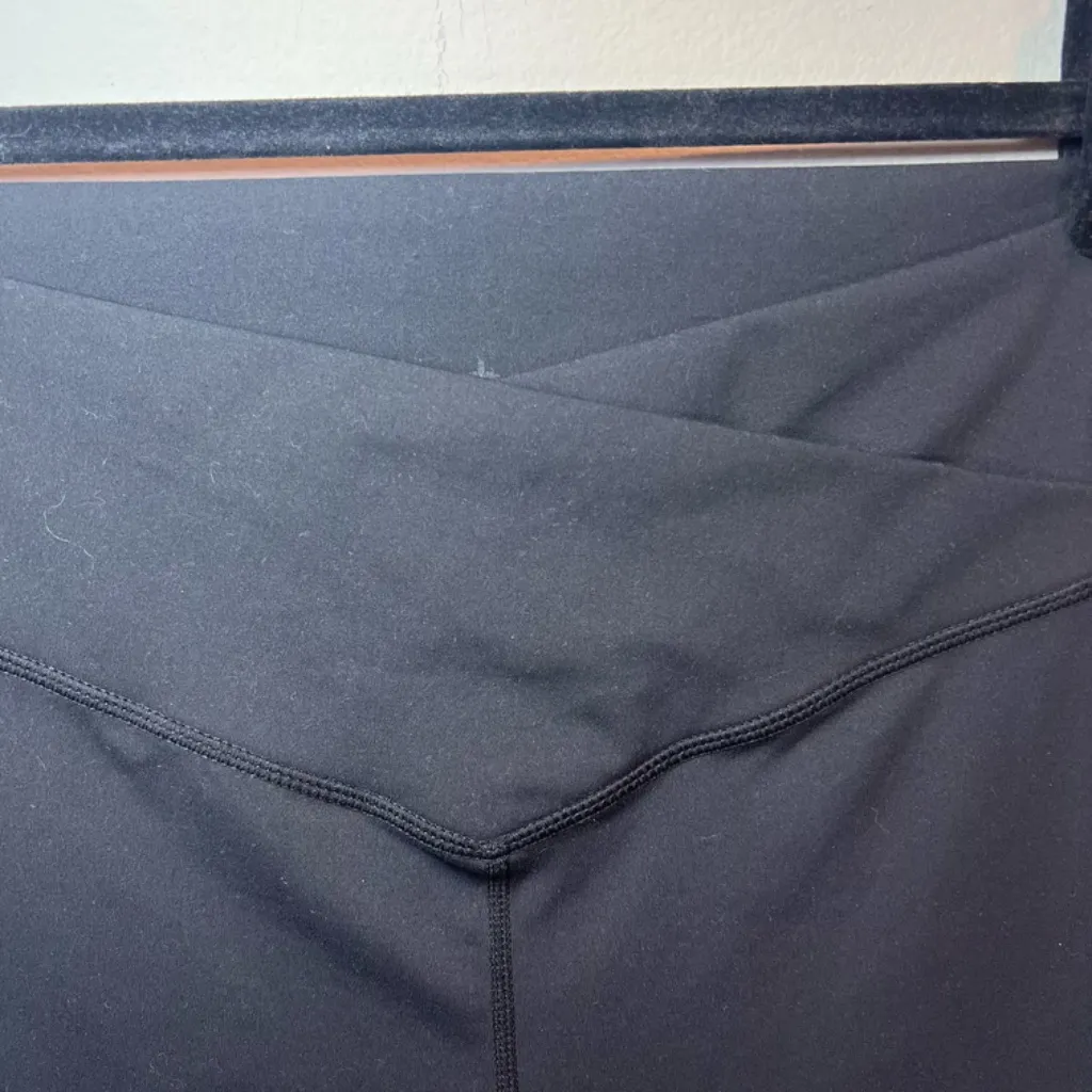 Sunzel Cross Front High Rise Leggings Black Stretch Skinny Yoga Gym Womens Sz XL - Image 3