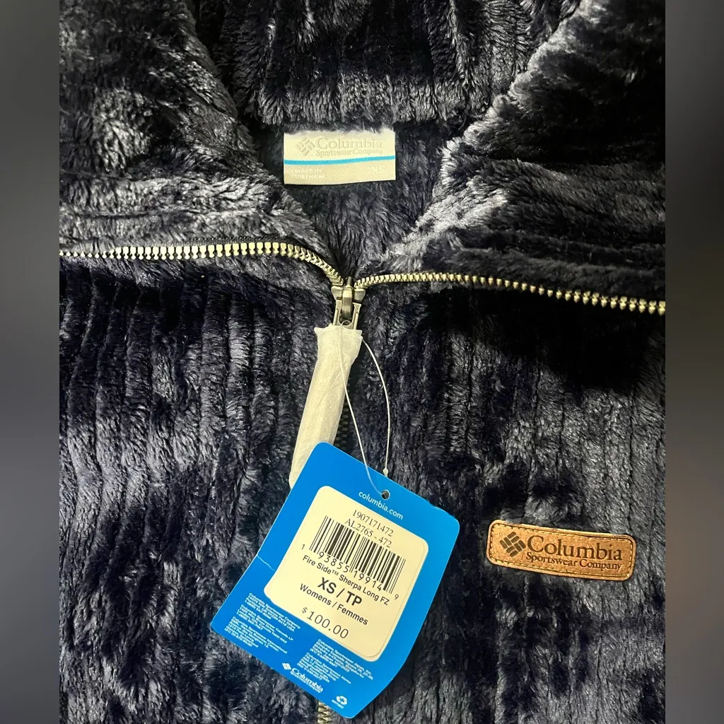 COLUMBIA Women's Fire Side™ II Sherpa Full Zip Fleece in Collegiate Blue - Image 6