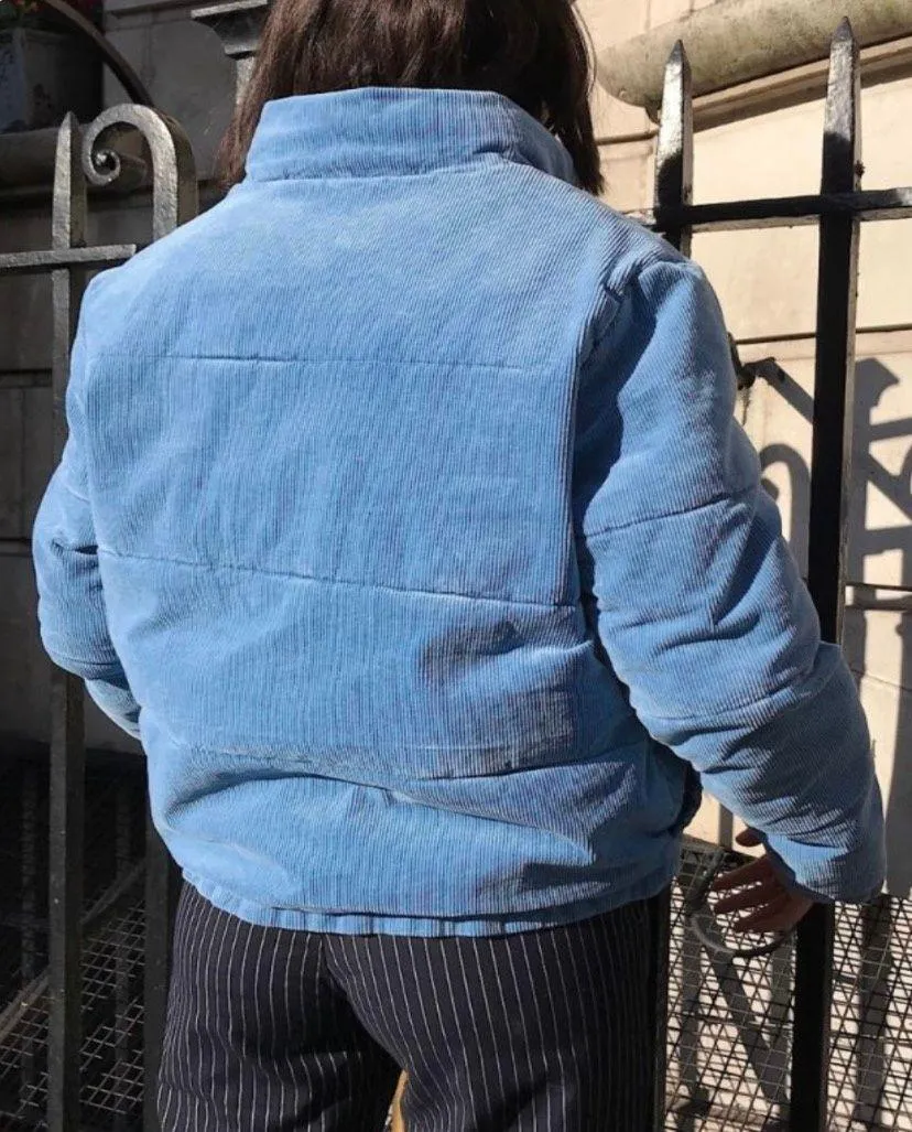 corduroy puffer jacket - Image 3