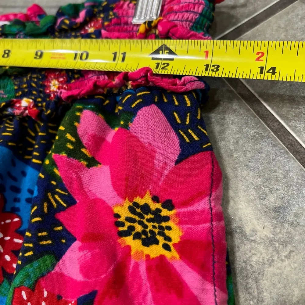 Patrons of Peace Extra Wide Leg Pants Med Tropical Beachy Vaca Resort Boho Hippi - Image 5