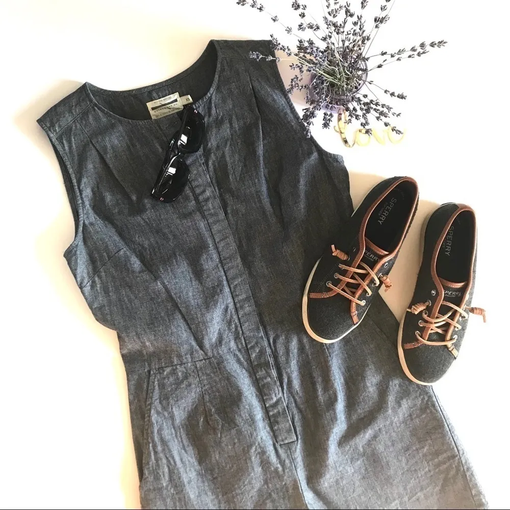 Guideboat Co. Denim Button Up Romper Size XS - Image 2