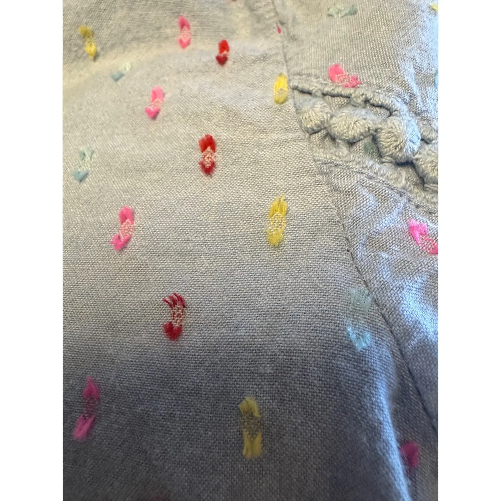 Crown & Ivy XL Charbrsy Rainbow Shirt Dress Balloon 3/4 sleeve - Image 16