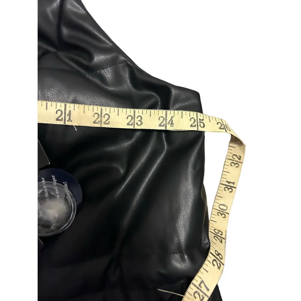 Cavallini black faux leather vest - Image 6