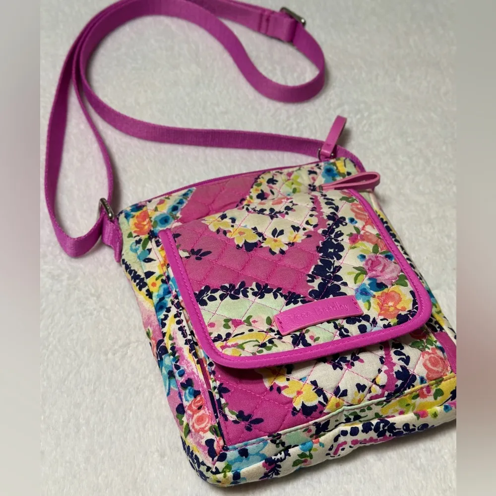 Pink Wildflower Paisley Crossbody Purse - Image 10