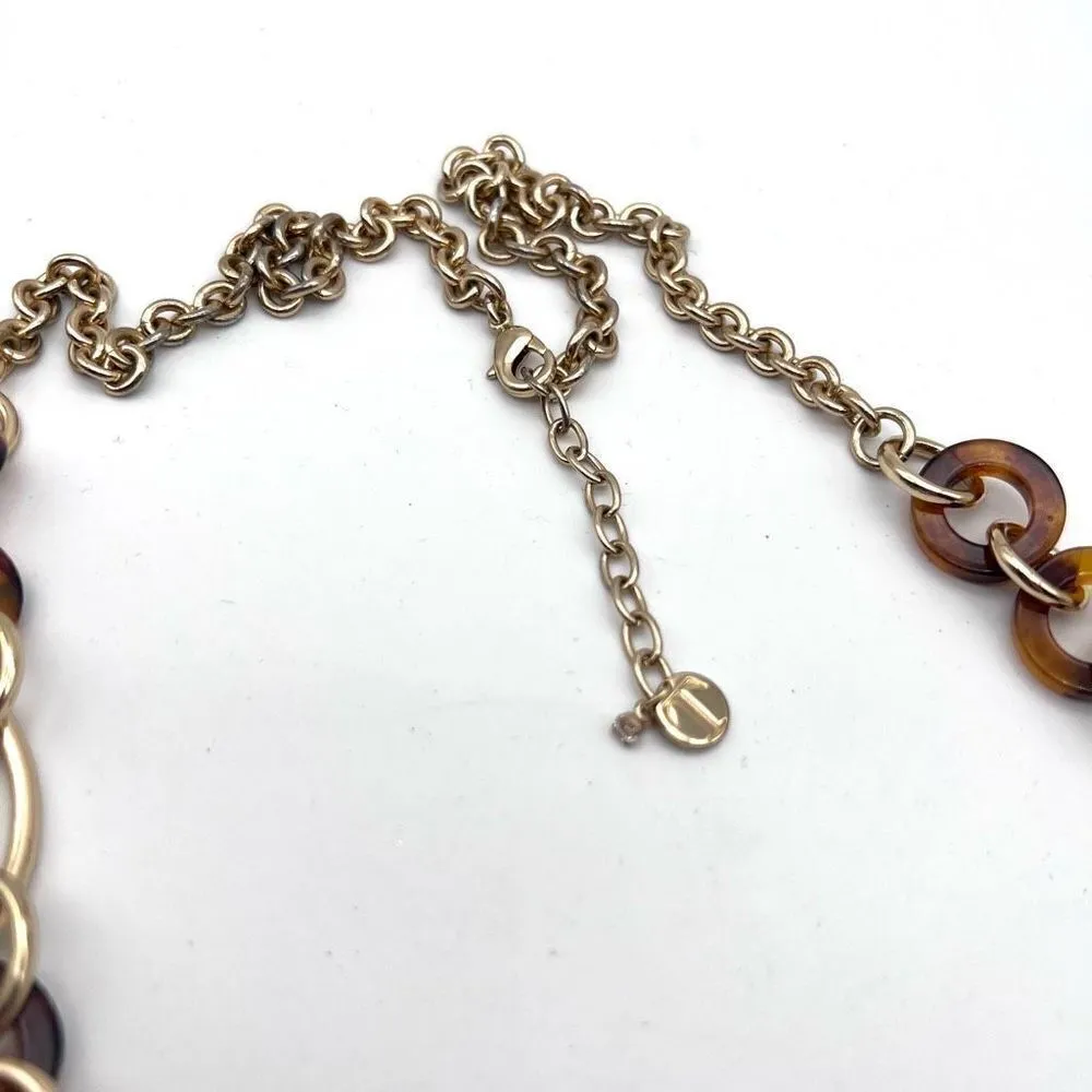 ‎Talbot’s tortoise & gold tone chunky necklace Brown - Image 7