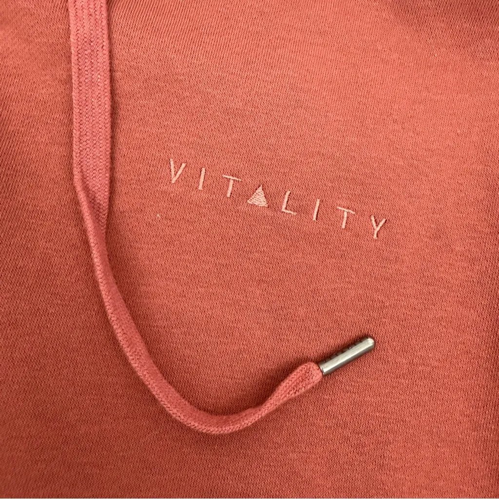 Vitality Cozy Set Full Zip Hoodie & Wide Leg Trouser Sweatpants Rosewood Fleece Brown Size 2X - Image 9