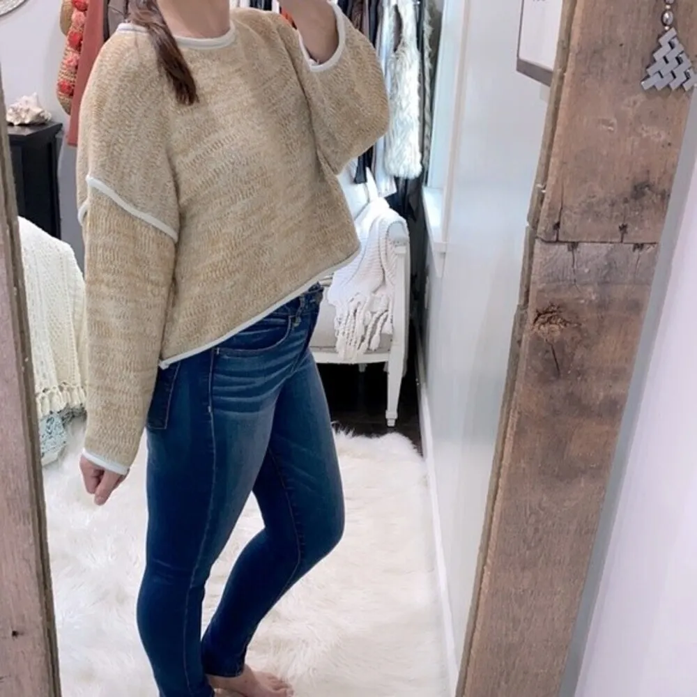 Crescent by Stitchfix crop sweater size large - Image 3