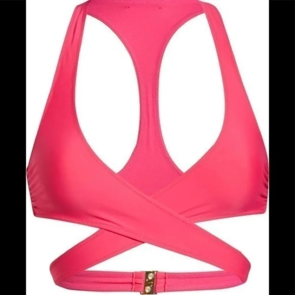 Stella McCartney Reggiseno Hot Pink Wrap Halter Top Size Medium NWT - Image 8