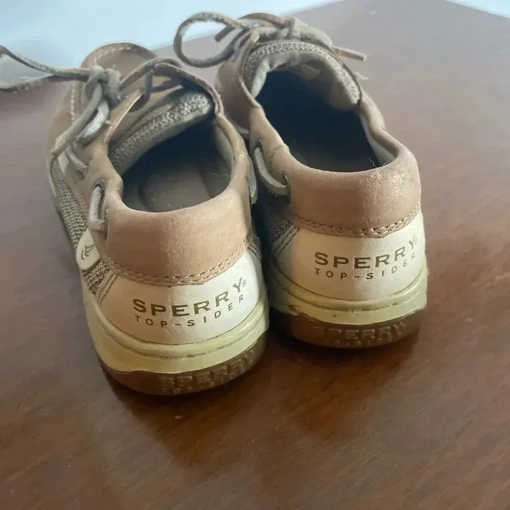 Brown Leather‎ Sperry Top Siders Boat Shoes Loafers Flats GUC! Size 6.5 #71 - Image 2