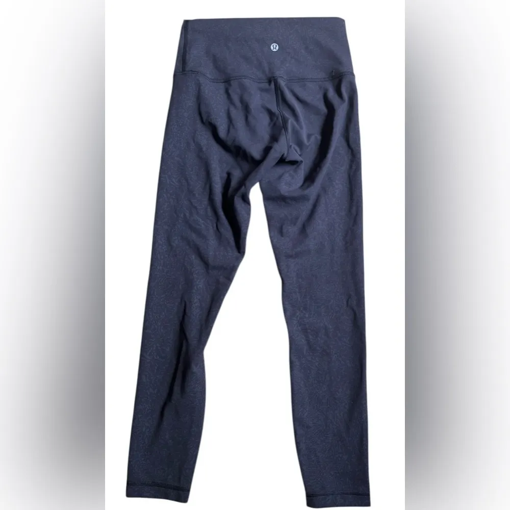 LULULEMON Wunder Train High-Rise Tight 25" sz 6 Crunch Black EUC Run Gym Legging - Image 2