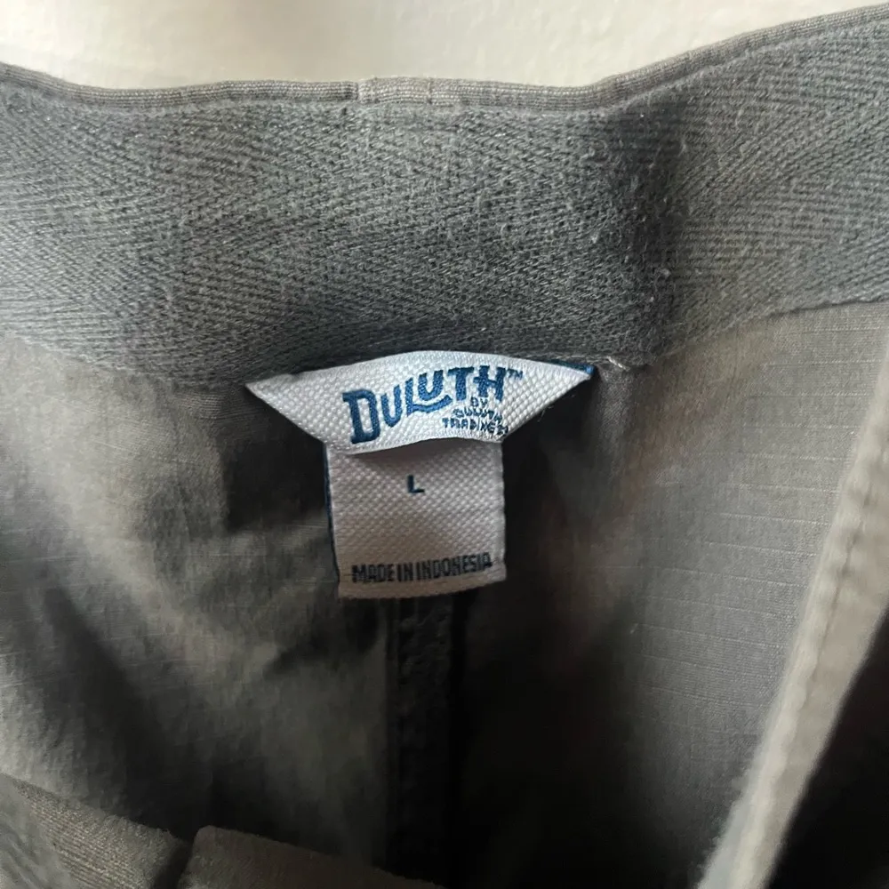 Duluth Trading Company Shop Square Jumper Gray Size L - Image 4