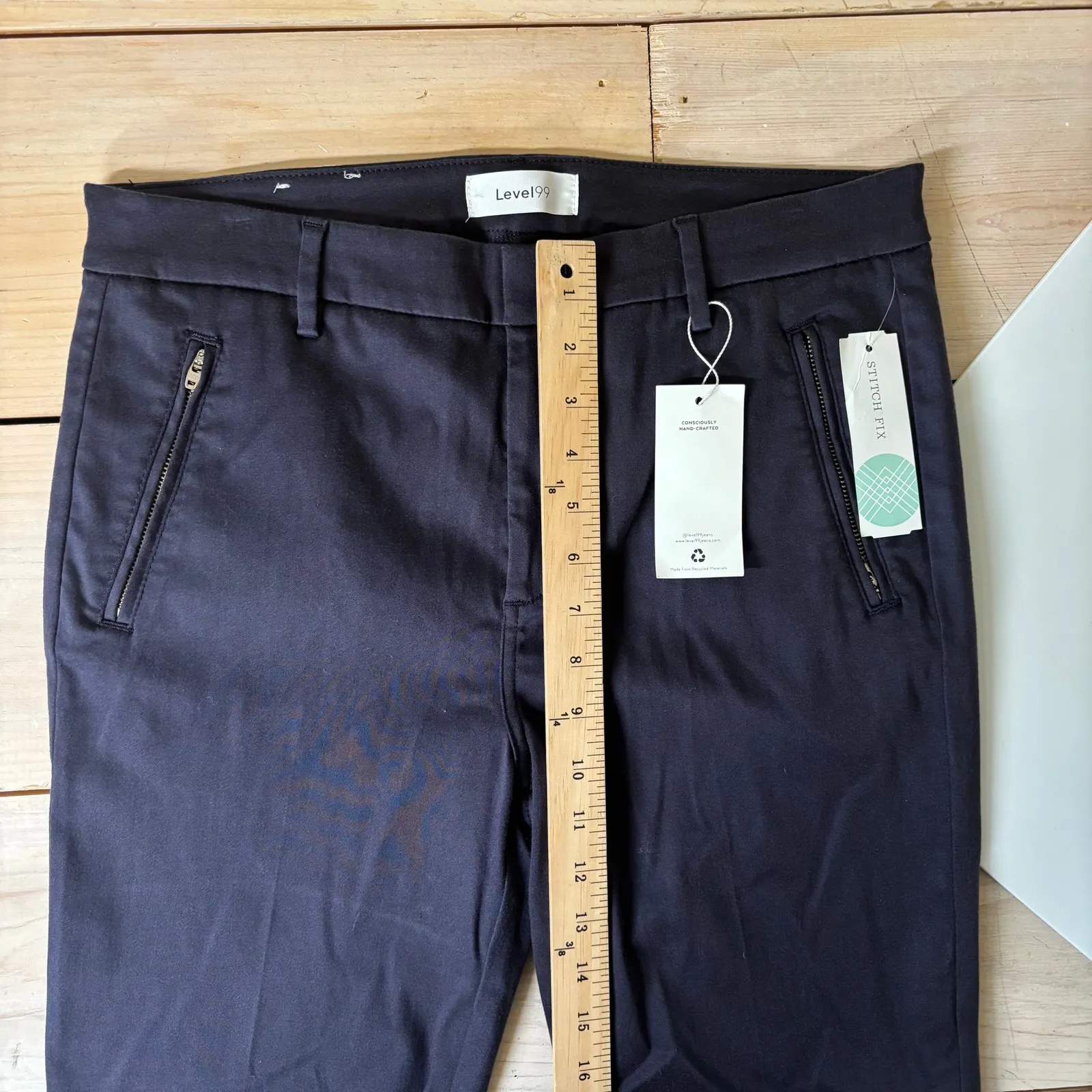 Level 99 NWT Francis Straight Leg Pant Blue Size 31 - Image 11