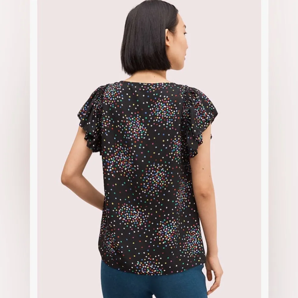 Kate Spade Confetti Cheer Blouse Size XS - Image 2