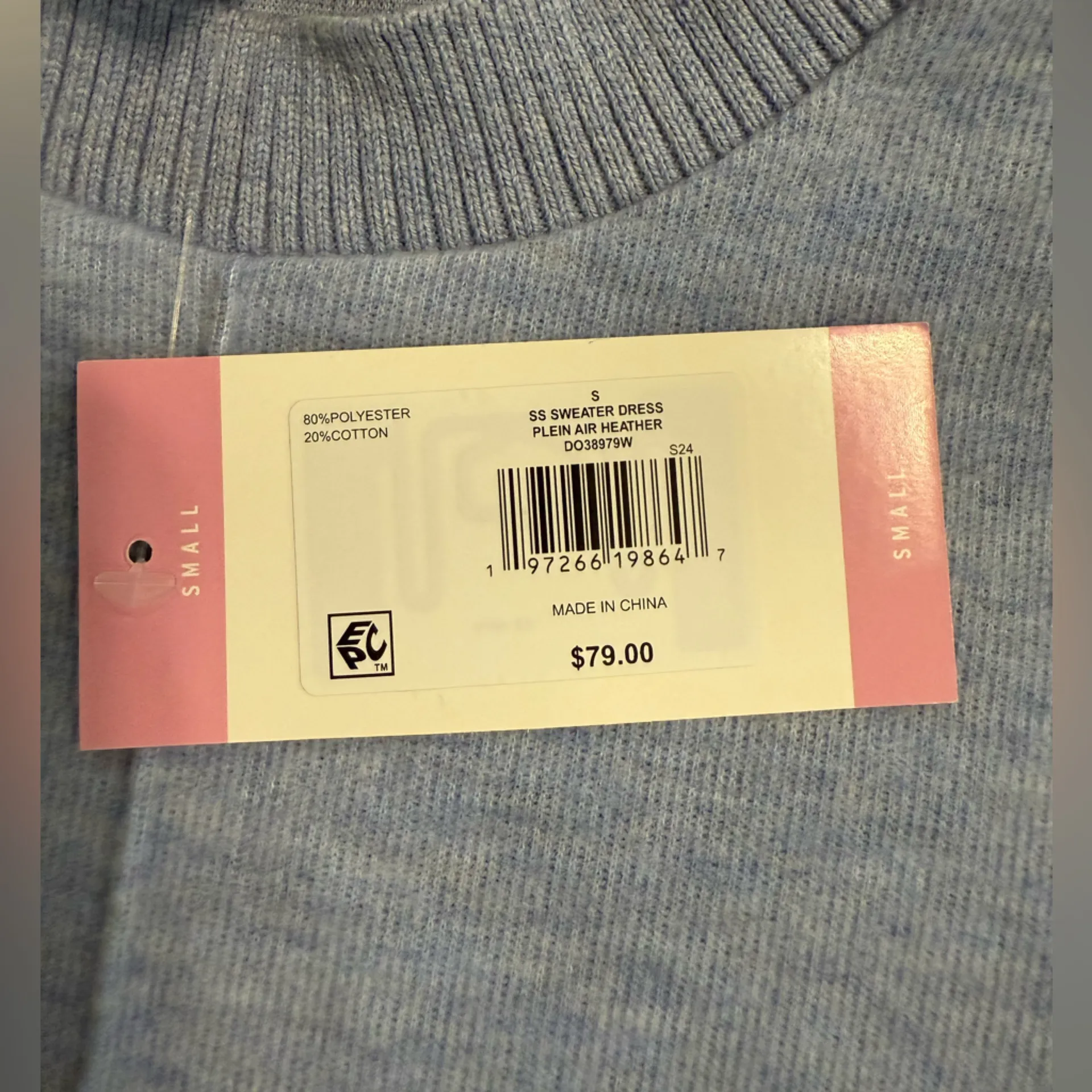 Steve Madden Light Blue Sweater Mini Dress - Image 6