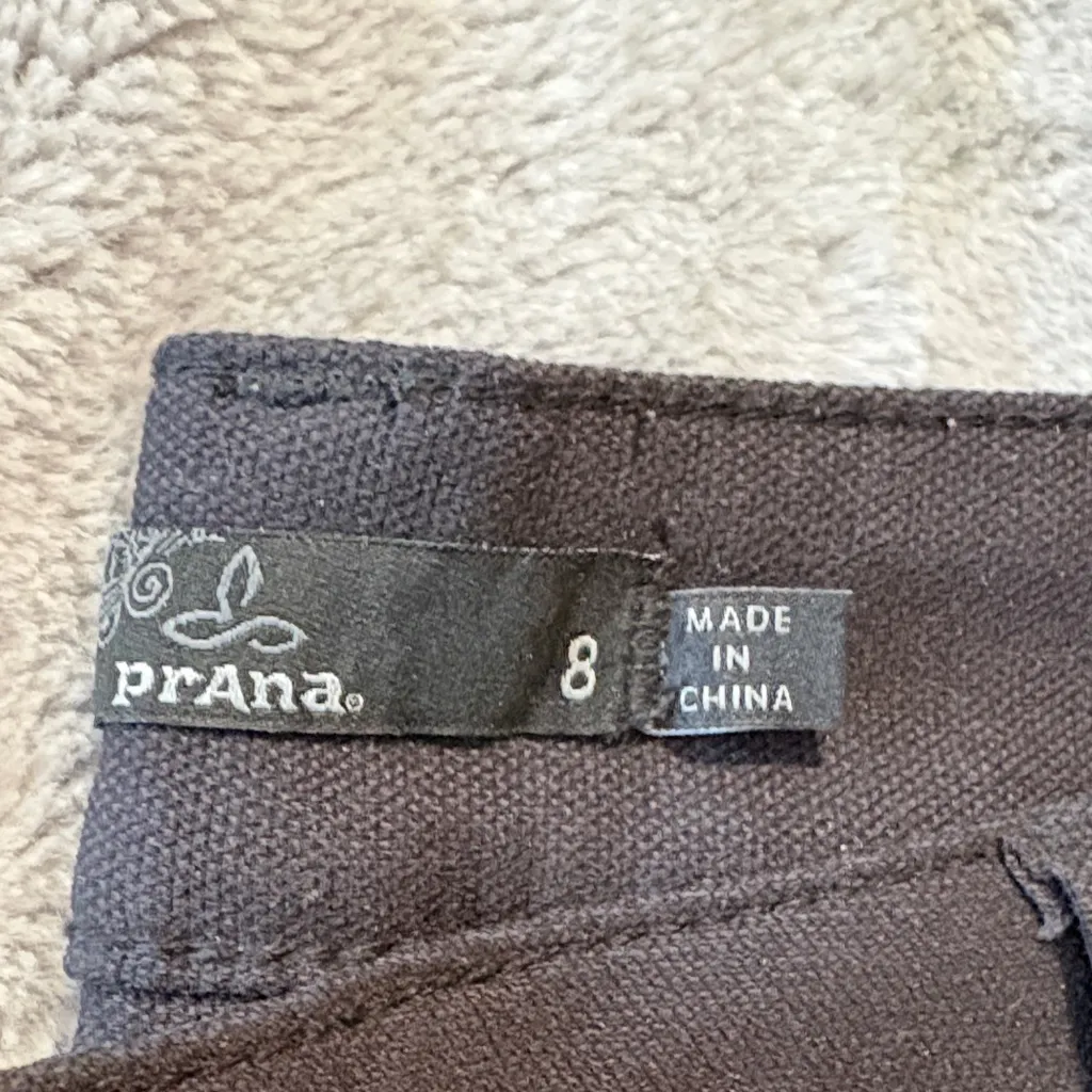 EUC Prana Women's Black Skinny Moto Size 8 Jeans - Image 2