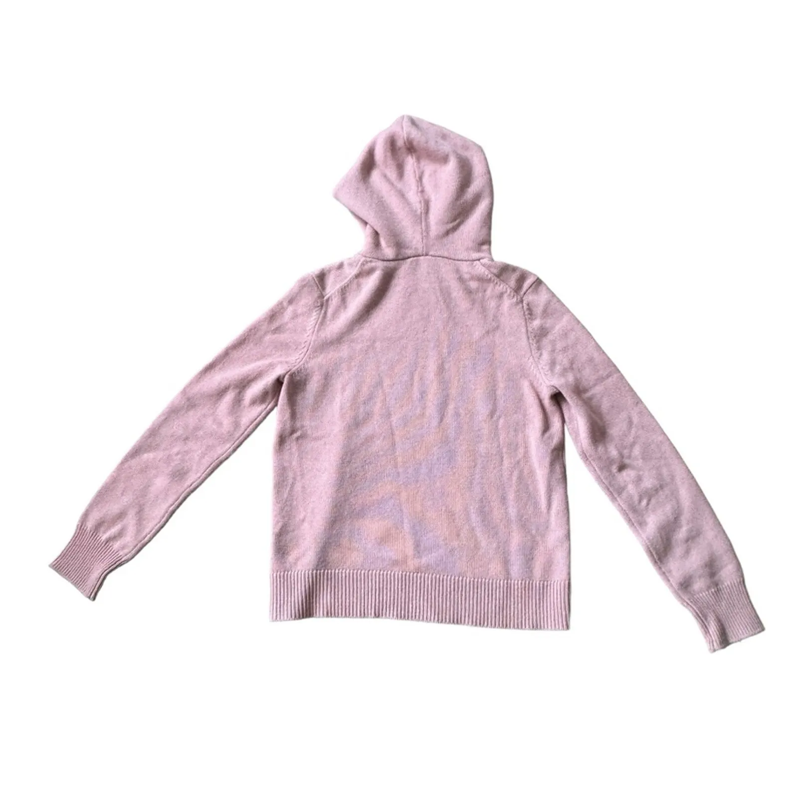 Jenni Kayne Cashmere Pullover Hoodie Pink - Image 3