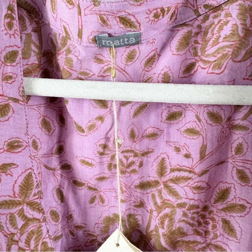 MATTA NY cotton and silk kimono jacket NWT Purple Size undefined - Image 10