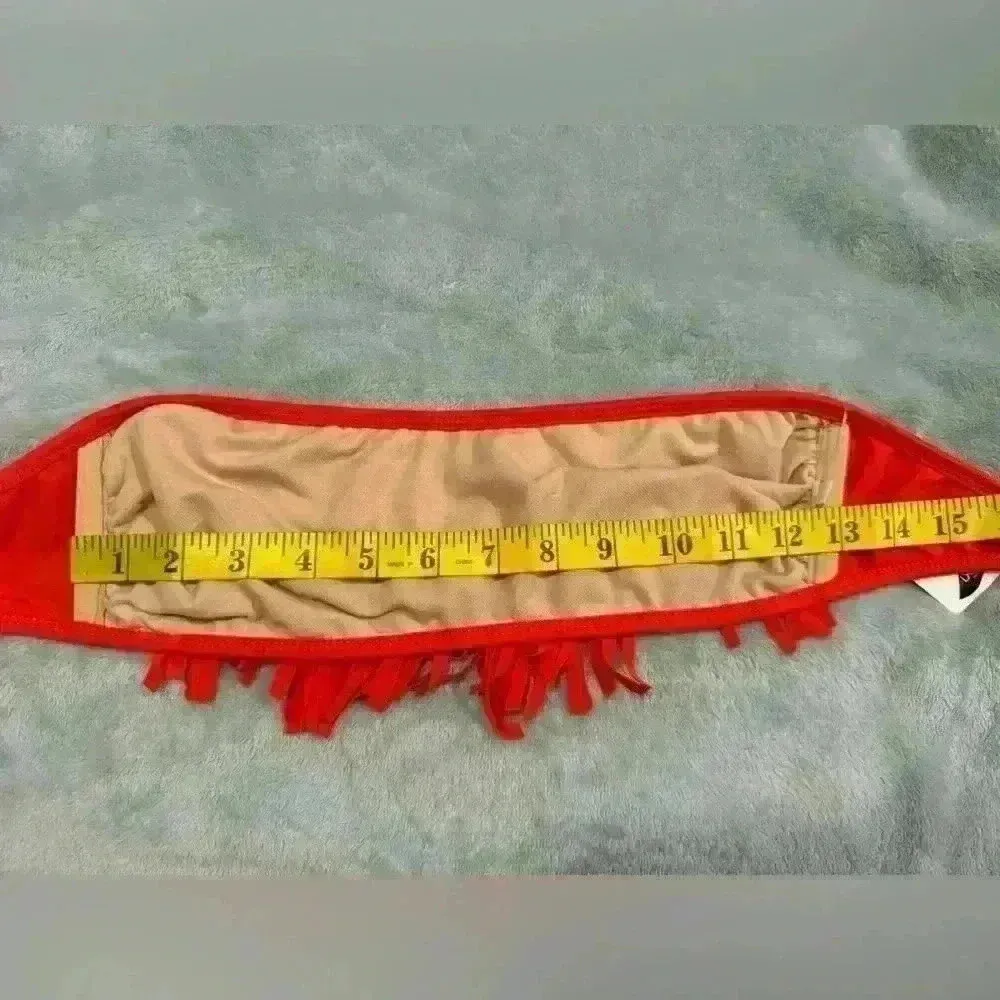 Women’s NTW Red Leonetti Strapless Bikini Top Size L - Image 4
