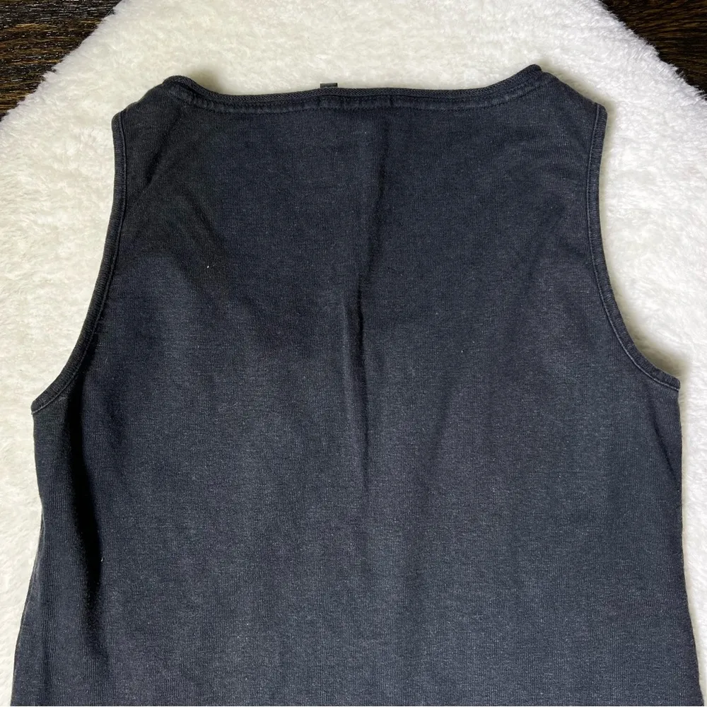Oska Hemp/Cotton Blend Soft Black Tank Top - Image 6