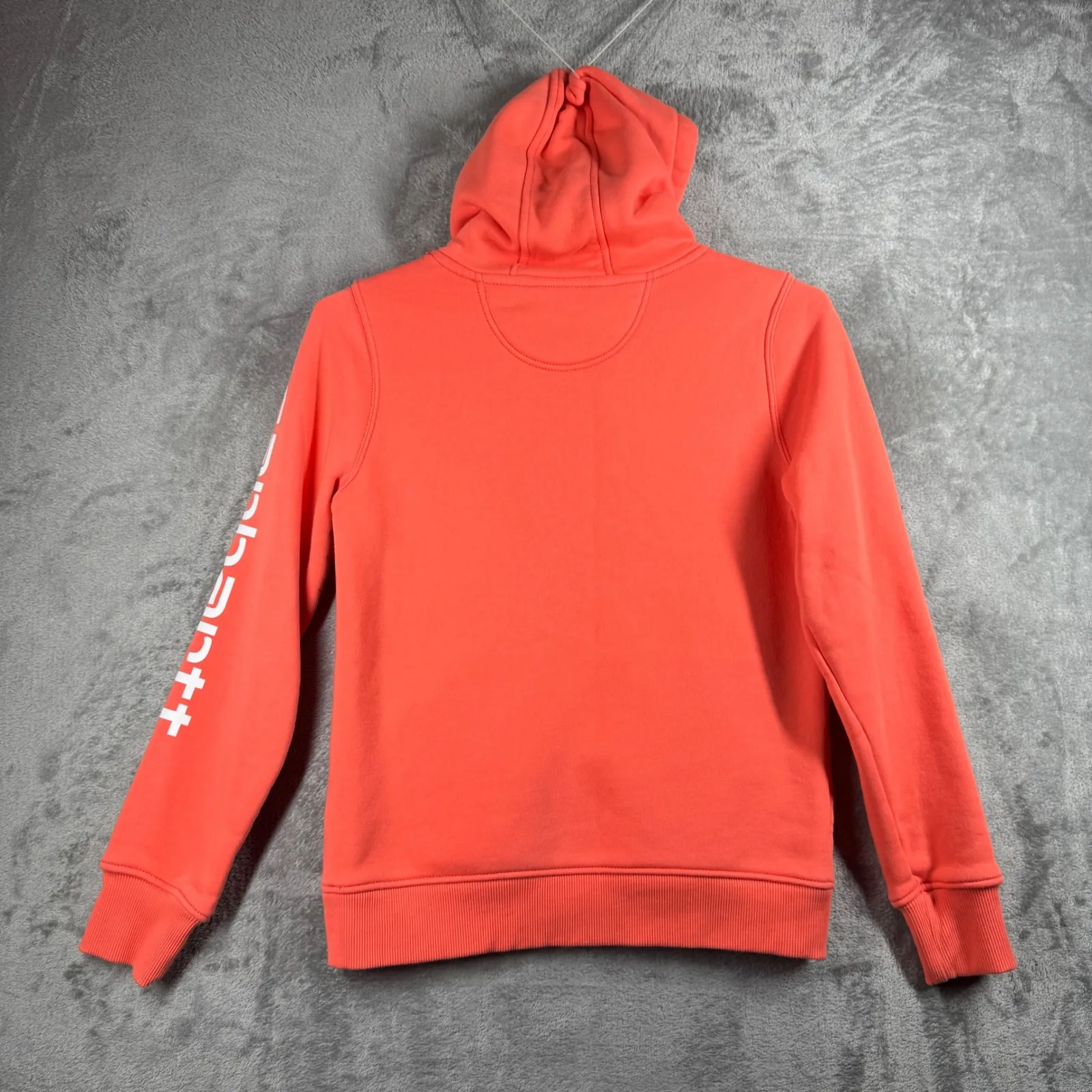 Carhartt Relaxed Fit Hoodie Womens‎ Small Coral Pullover Streetwear Workwear Y2K - Image 3