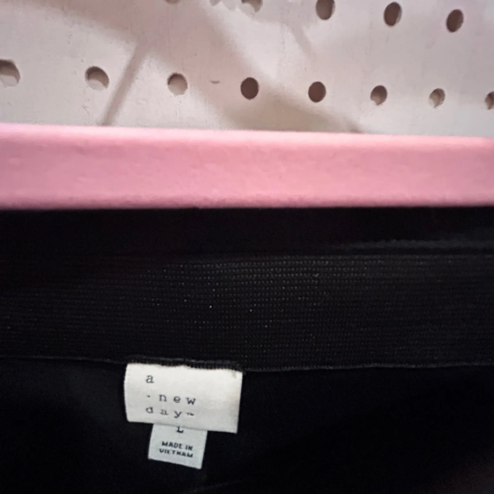 NWT A New Day Black Flare Leg Pants Womens Size L High Rise Elastic Waist - Image 6