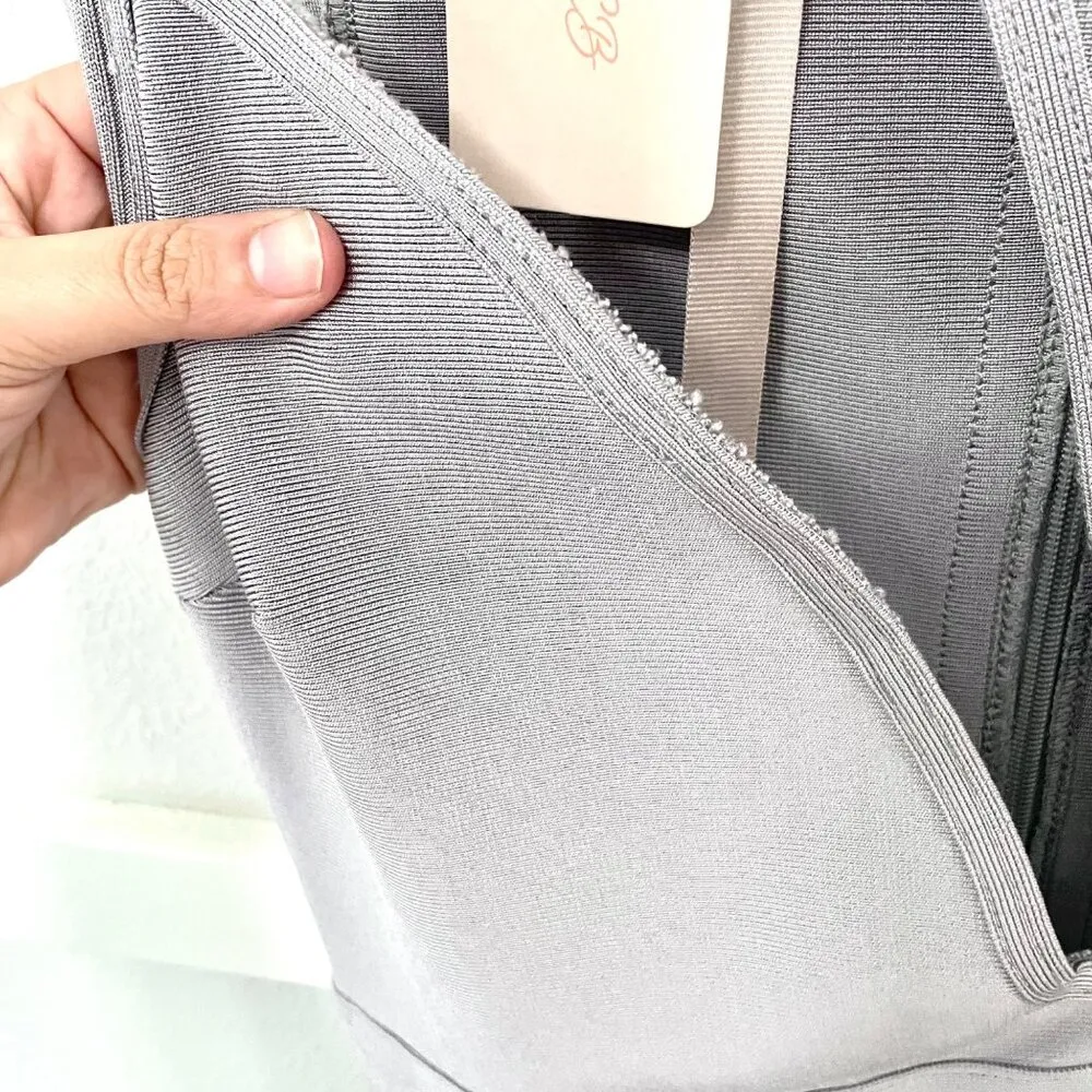 NWT House of CB Inka Grey 90's Inspired Dress Size M - Image 8