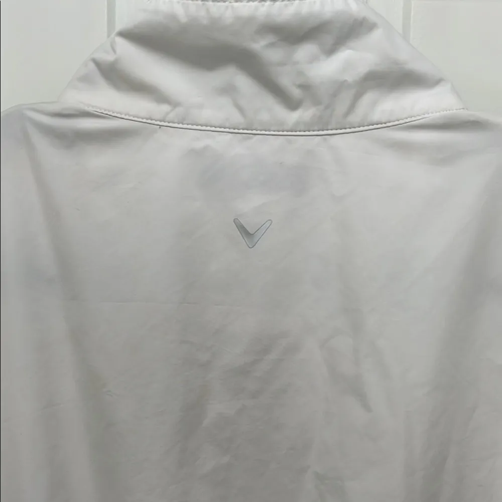 Callaway White Full Zip Windbreaker Jacket - Size Large - Image 11