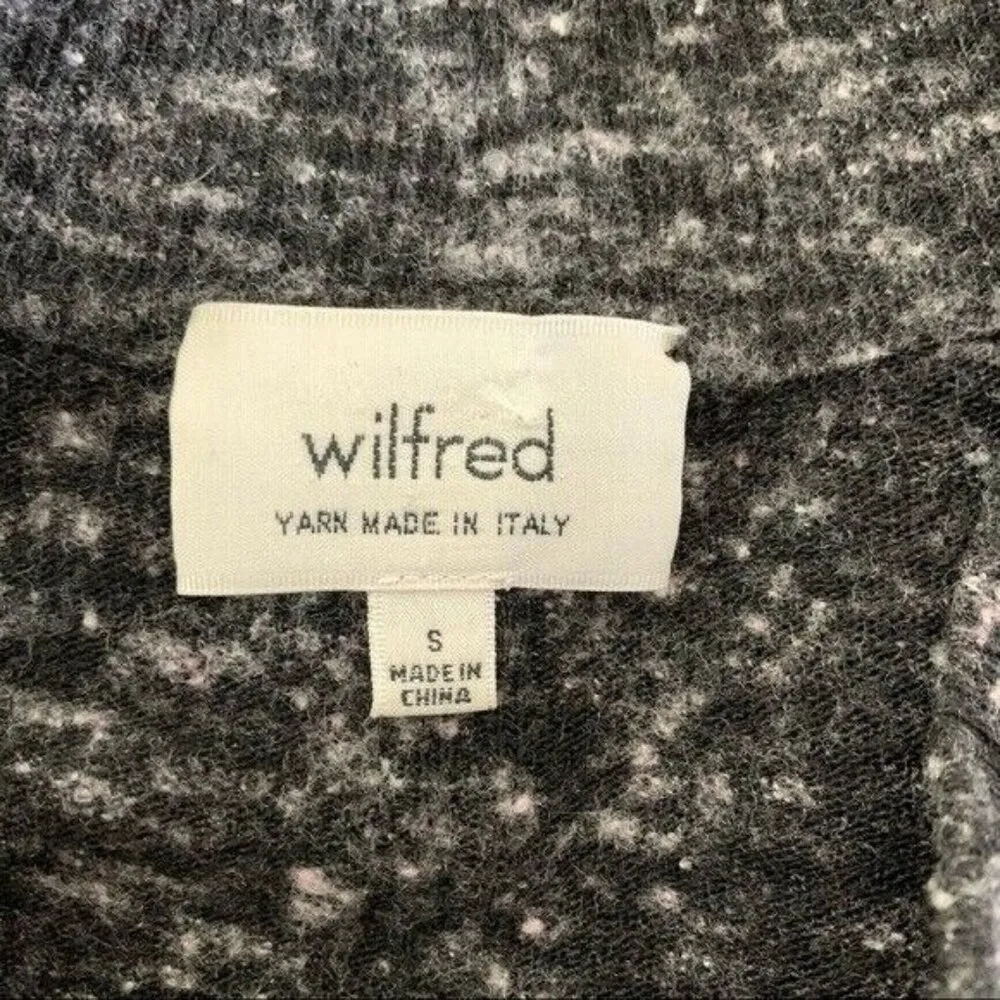 Wilfred Aritzia Top Small Gray Long Sleeve Minimalist Cozy Luxe - Image 6